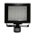 LED Reflektor z PIR czujnikiem T274 117xLED/9W czarny IP44
