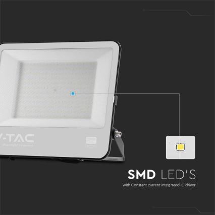Reflektor LED zewnętrzny SAMSUNG CHIP LED/200W/230V 4000K IP65 czarny
