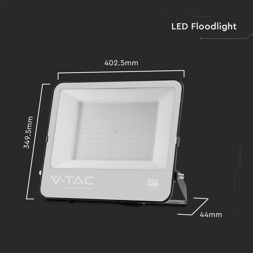Reflektor LED zewnętrzny SAMSUNG CHIP LED/200W/230V 4000K IP65 czarny