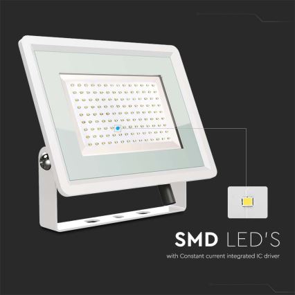LED Reflektor zewnętrzny LED/200W/230V 4000K IP65 biały