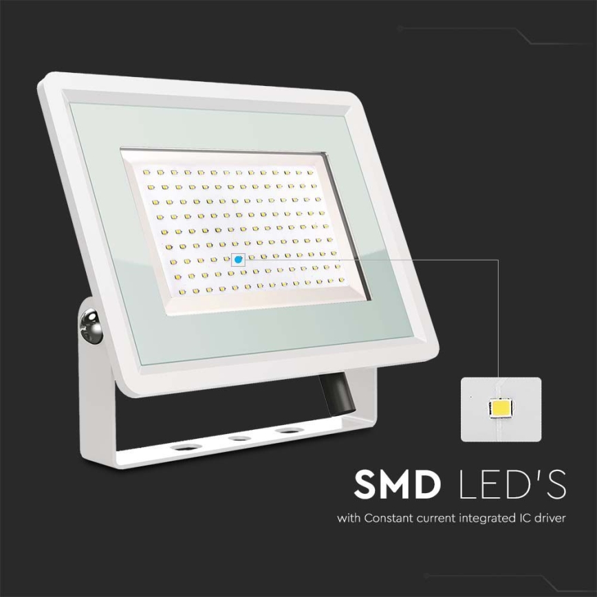 LED Reflektor zewnętrzny LED/200W/230V 4000K IP65 biały