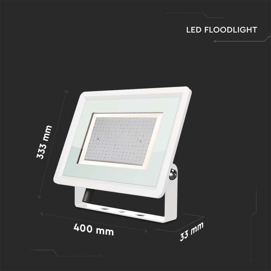LED Reflektor zewnętrzny LED/200W/230V 4000K IP65 biały