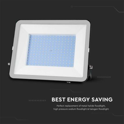 LED Reflektor zewnętrzny SAMSUNG CHIP LED/200W/230V 4000K IP65 czarny