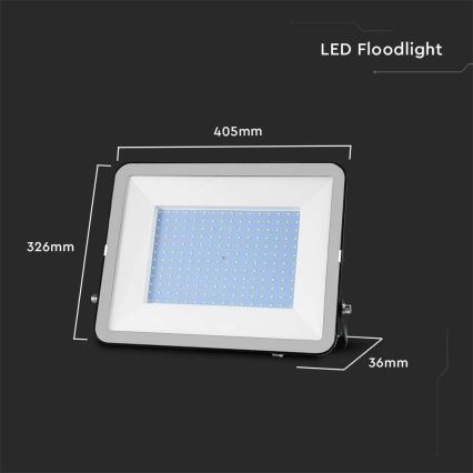 LED Reflektor zewnętrzny SAMSUNG CHIP LED/200W/230V 4000K IP65 czarny