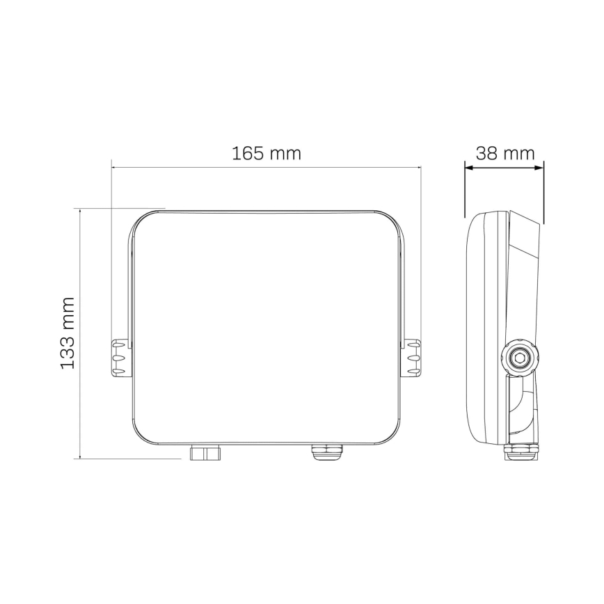 LED Reflektor zewnętrzny MILKY LED/30W/230V 4000K IP65 czarny