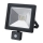 LED Reflektor zewnętrzny z czujnikiem SLIM LED/20W/230V czarny