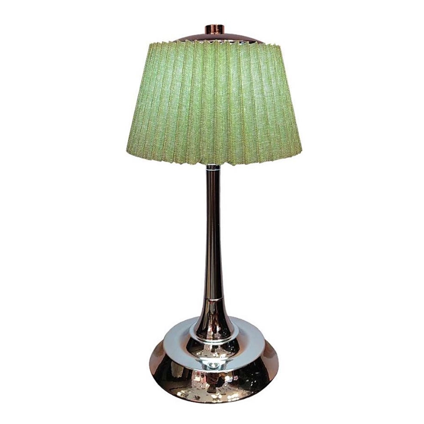 LED Regulowana dotykowa lampka stołowa z ładowaniem LED/1,5W/5V 3000/4000/6000K 1800 mAh zielona