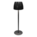 LED Regulowana dotykowa lampka stołowa z ładowaniem LED/2,7W/5V 3000/4000/6000K 1800 mAh czarna