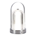 LED Regulowana jasność, ładowalna, dotykowa lampa stołowa LED/1W/5V 3000-6000K 1800 mAh matowy chrom