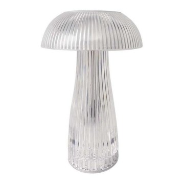 LED Regulowana jasność ładowalna dotykowa lampa stołowa LED/1W/5V 3000-6000K 1800 mAh przezroczysta