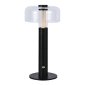 LED Regulowana jasność ładowalna lampa stołowa dotykowa LED/1W/5V 3000K 1800 mAh czarna