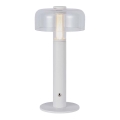 LED Regulowana jasność ładowalna lampka stołowa dotykowa LED/1W/5V 3000K 1800 mAh biała