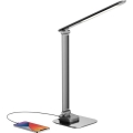 LED Regulowana lampa stołowa z USB LED/7,5W/230V 3000K/4000K/5500K antracyt