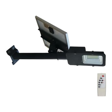 LED Regulowana solarna lampa uliczna LED/50W/6,4V 4000K IP65 50000 mAh + pilot zdalnego sterowania