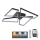 LED Regulowane oświetlenie sufitowe LED/115W/230V 3000-6500K czarne + pilot do zdalnego sterowania