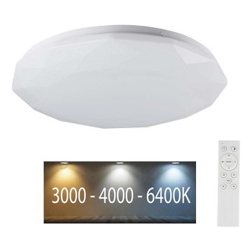 LED Regulowane oświetlenie sufitowe LED/40W/230V 3000K/4000K/6500K śr. 38,8 cm + pilot do zdalnego sterowania