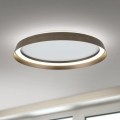 LED Regulowane oświetlenie sufitowe MANTA LED/38W/230V 2700/3000/4000K śr. 45 cm brązowe