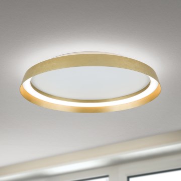 LED Regulowane oświetlenie sufitowe MANTA LED/38W/230V 2700/3000/4000K śr. 45 cm złote