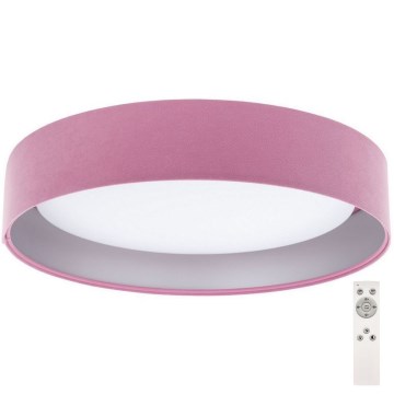 LED Regulowane oświetlenie sufitowe SMART GALAXY LED/24W/230V śr. 44 cm różowo-srebrne 3000-6500K + pilot do zdalnego sterowania