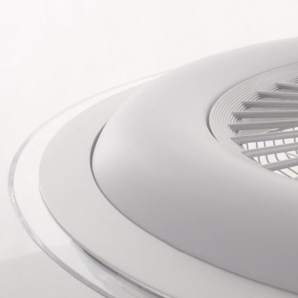 LED Regulowane oświetlenie sufitowe z wentylatorem ZONDA LED/48W/230V 3000-6000K srebrne + pilot do zdalnego sterowania