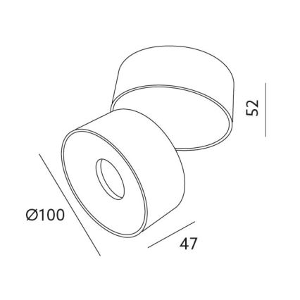 LED Regulowane punktowe oświetlenie LAHTI LED/10,5W/230V 3000K CRI 90 białe