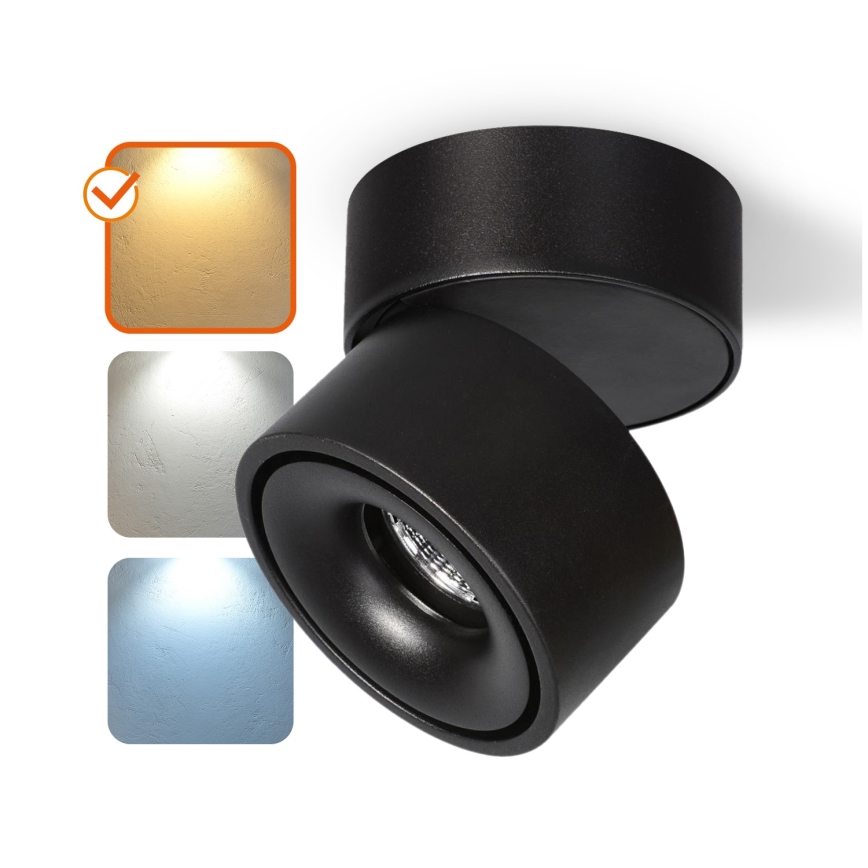 LED Regulowane punktowe oświetlenie LAHTI LED/13,5W/230V 3000K CRI 90 czarne