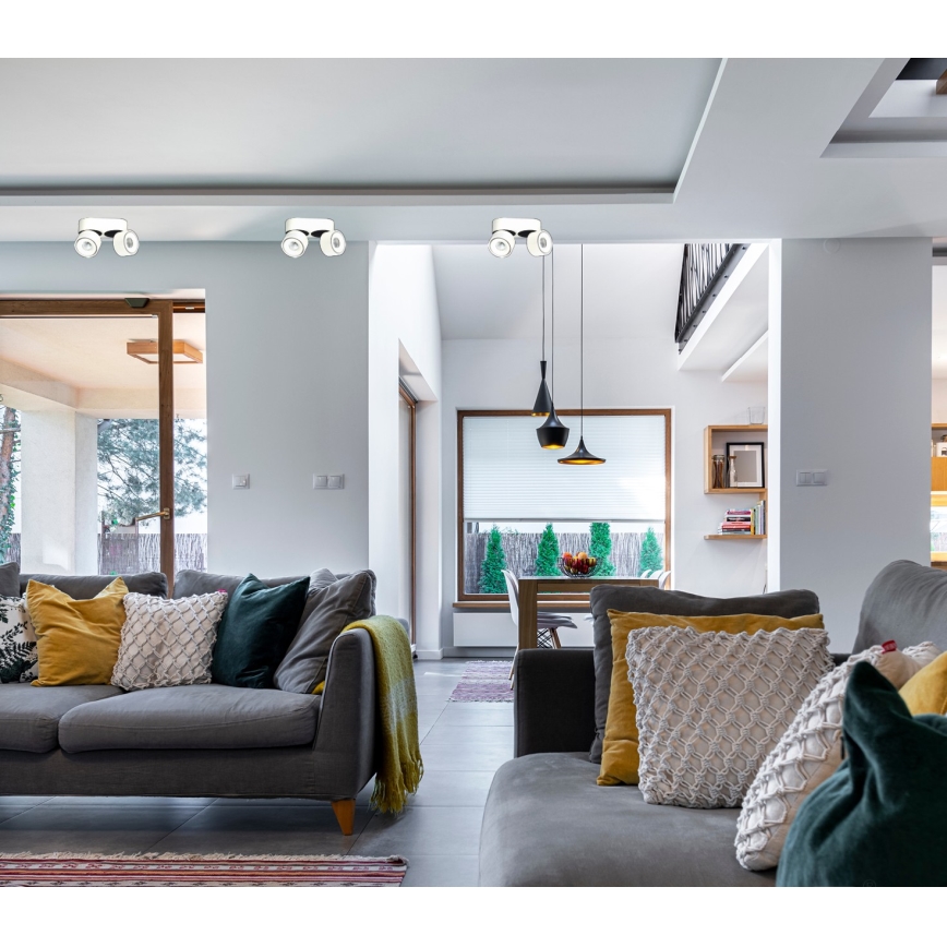 LED Regulowane punktowe oświetlenie LAHTI MINI 2xLED/9W/230V 3000K CRI 90 białe