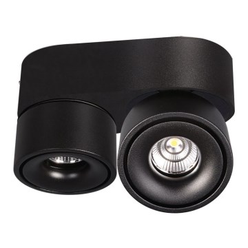LED Regulowane punktowe oświetlenie LAHTI MINI 2xLED/9W/230V 3000K CRI 90 czarne