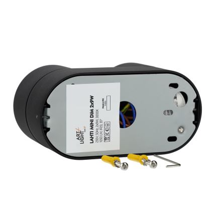 LED Regulowane punktowe oświetlenie LAHTI MINI 2xLED/9W/230V 3000K CRI 90 czarne