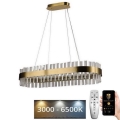 LED Regulowany kryształowy żyrandol na linkę LED/45W/230V 3000-6500K + DO