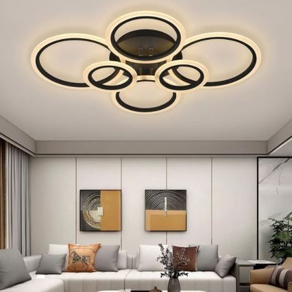 LED Regulowany sufitowy żyrandol LED/85W/230V 3000-6500K + pilot do zdalnego sterowania