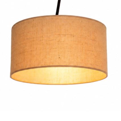LED Regulowany przysufitowy żyrandol VENICE 1xE27/60W/230V juta