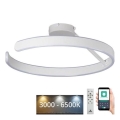 LED Regulowany sufitowy żyrandol LED/72W/230V 3000-6500K biały + pilot do zdalnego sterowania