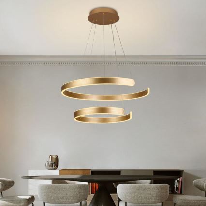 Lampa sufitowa LED ściemnialna na linkach LED/120W/230V 3000-6500K śr. 60 cm + pilot do zdalnego sterowania