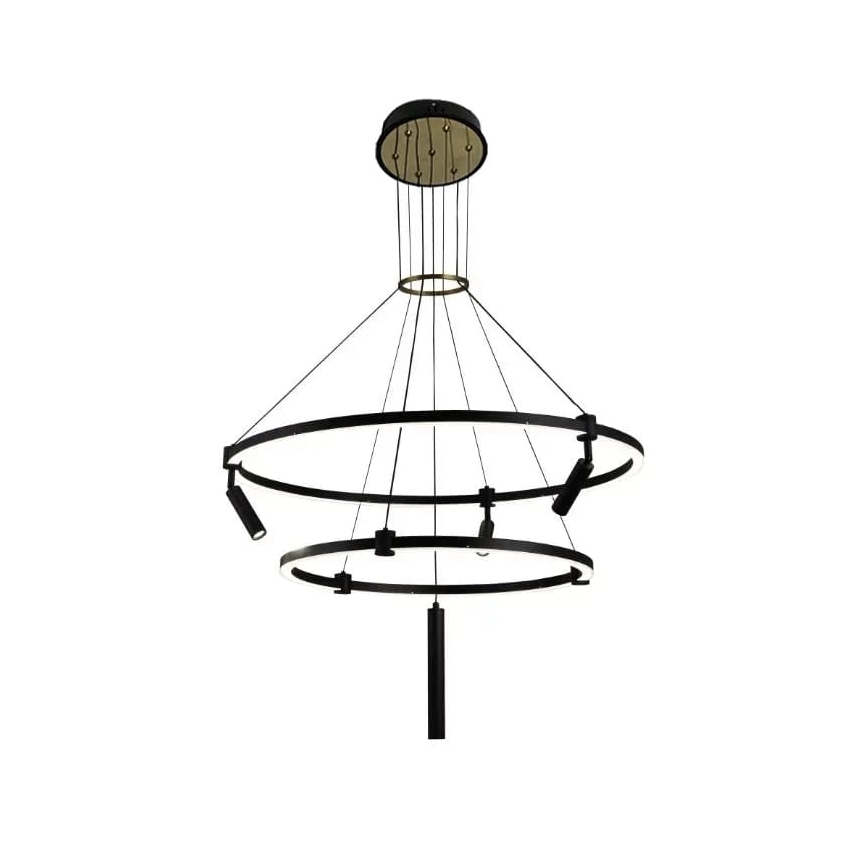 Lampa sufitowa LED ściemnialna na linkach LED/140W/230V 3000-6500K + pilot zdalnego sterowania