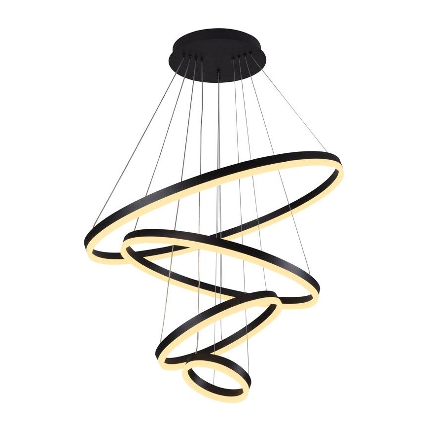 Lampa sufitowa LED ściemnialna na linkach LED/165W/230V 3000-6500K śr. 80 cm + pilot do zdalnego sterowania