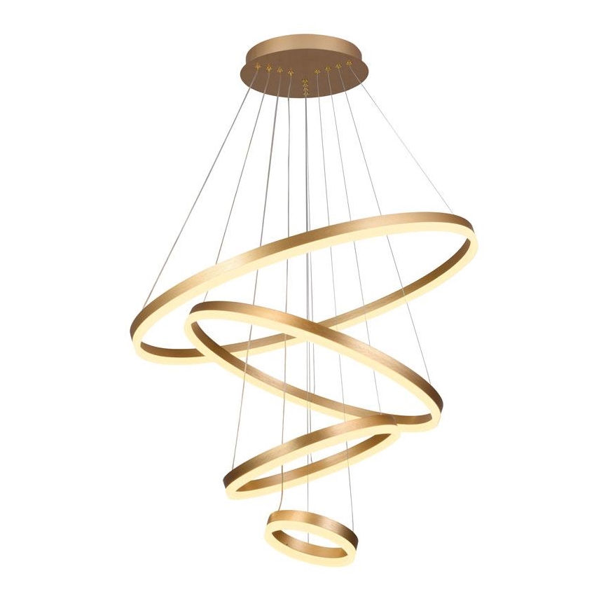 Lampa sufitowa LED ściemnialna na linkach LED/165W/230V 3000-6500K śr. 80 cm + pilot do zdalnego sterowania