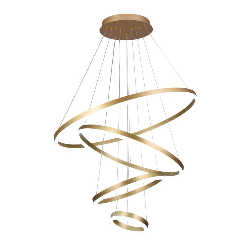 Lampa sufitowa LED ściemnialna na linkach LED/165W/230V 3000-6500K śr. 80 cm + pilot do zdalnego sterowania