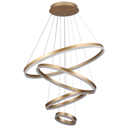 Lampa sufitowa LED ściemnialna na linkach LED/165W/230V 3000-6500K śr. 80 cm + pilot do zdalnego sterowania