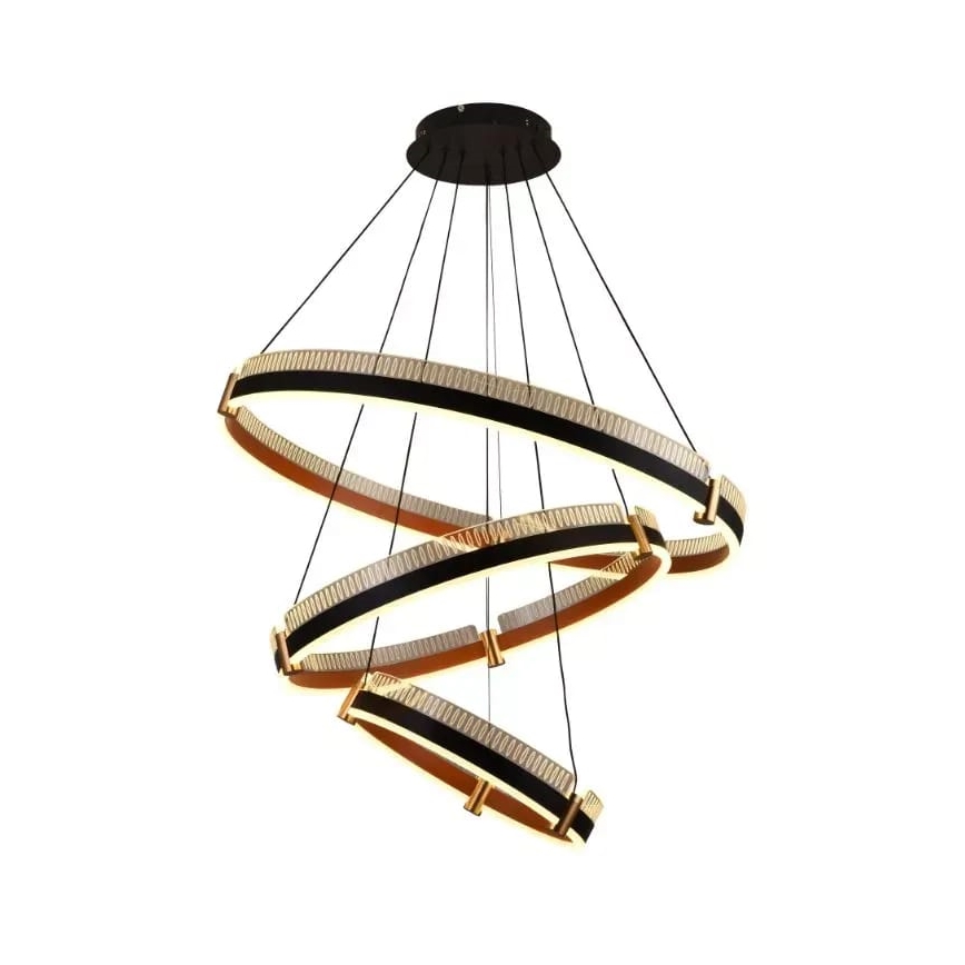 Lampa sufitowa LED ściemnialna na linkach LED/240W/230V 3000-6500K śr. 80 cm + pilot do zdalnego sterowania