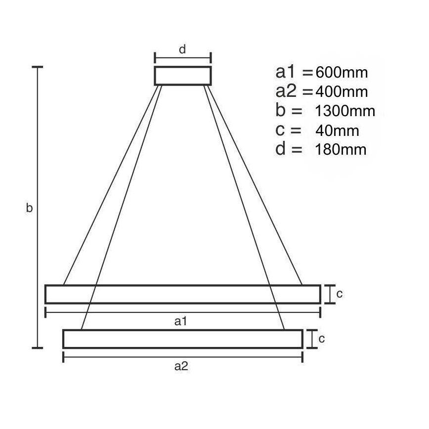 Lampa sufitowa LED ściemnialna na linkach LED/70W/230V 3000-6500K + pilot do zdalnego sterowania