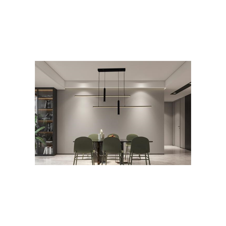 Lampa sufitowa LED ściemnialna na linkach LED/70W/230V 3000-6500K + pilot do zdalnego sterowania