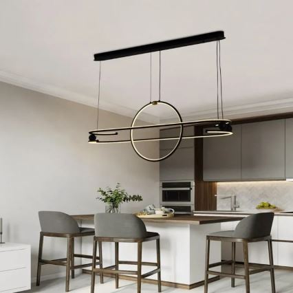 Lampa sufitowa LED ściemnialna na linkach LED/95W/230V 3000-6500K + pilot do zdalnego sterowania