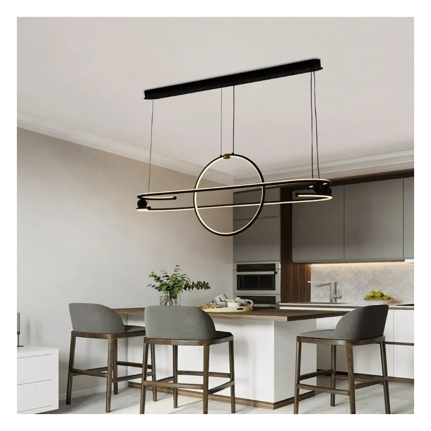 Lampa sufitowa LED ściemnialna na linkach LED/95W/230V 3000-6500K + pilot do zdalnego sterowania