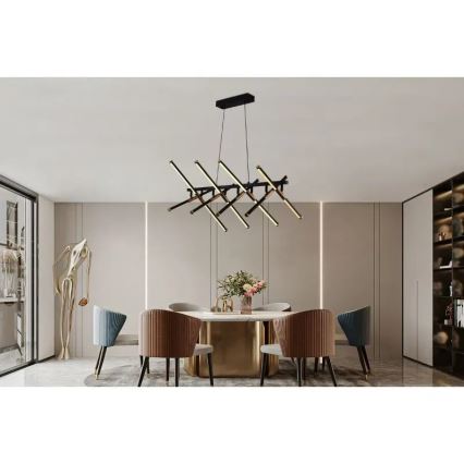 Lampa sufitowa LED ściemnialna na linkę LED/100W/230V 3000-6500K + pilot do zdalnego sterowania