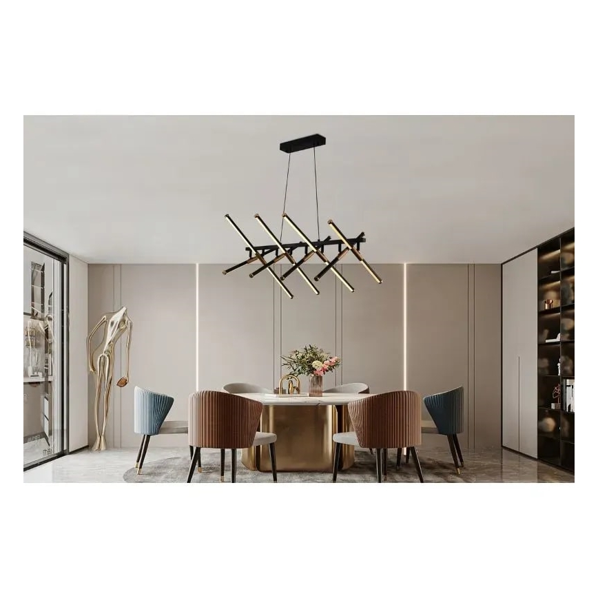 Lampa sufitowa LED ściemnialna na linkę LED/100W/230V 3000-6500K + pilot do zdalnego sterowania