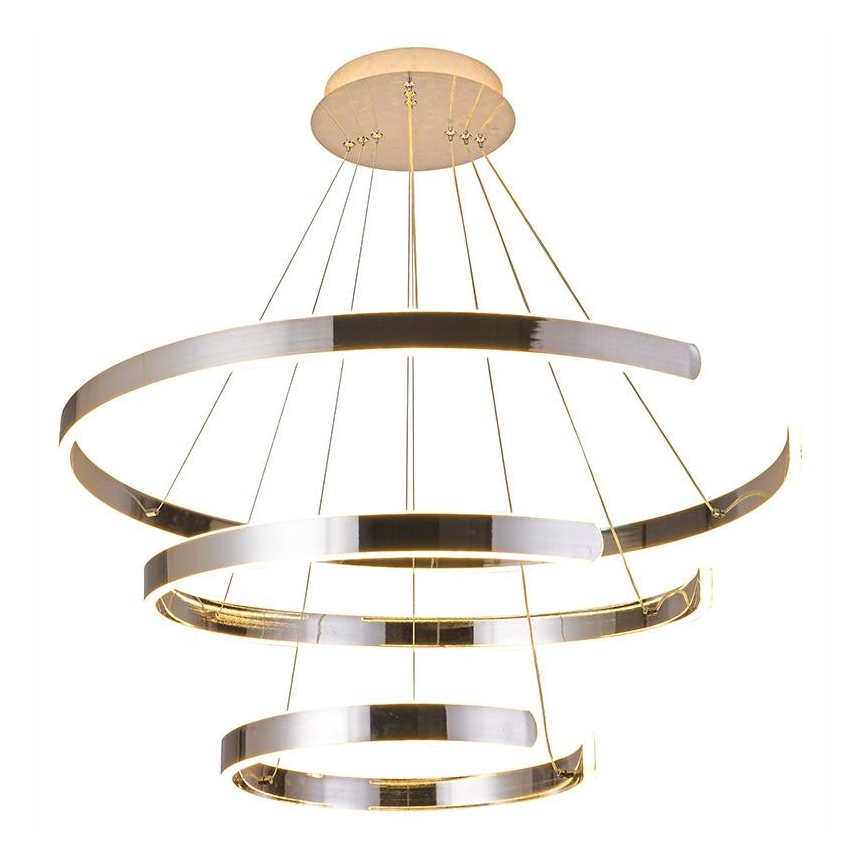 Lampa sufitowa LED ściemnialna na linkach LED/220W/230V 3000-6500K śr. 80 cm + pilot do zdalnego sterowania