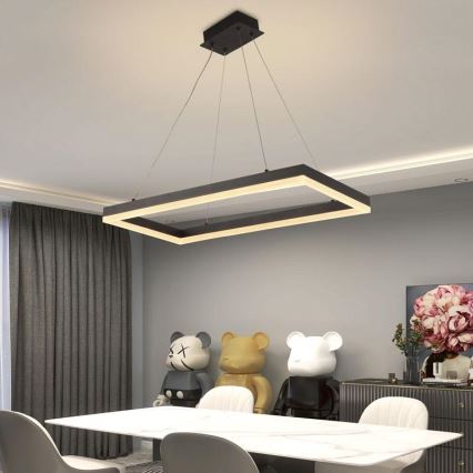 Lampa sufitowa LED ściemnialna na linkę LED/40W/230V 3000-6500K + pilot do zdalnego sterowania