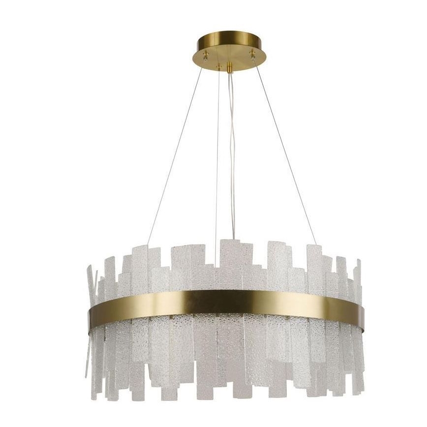 Regulowany LED kryształowy żyrandol na linkę LED/40W/230V 3000-6500K + pilot do zdalnego sterowania