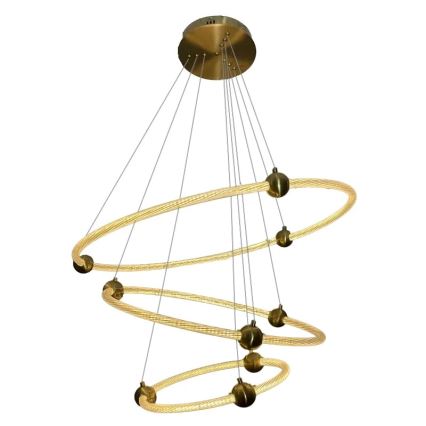 Lampa sufitowa LED ściemnialna na linkach LED/45W/230V 3000-6500K śr. 80 cm + pilot do zdalnego sterowania